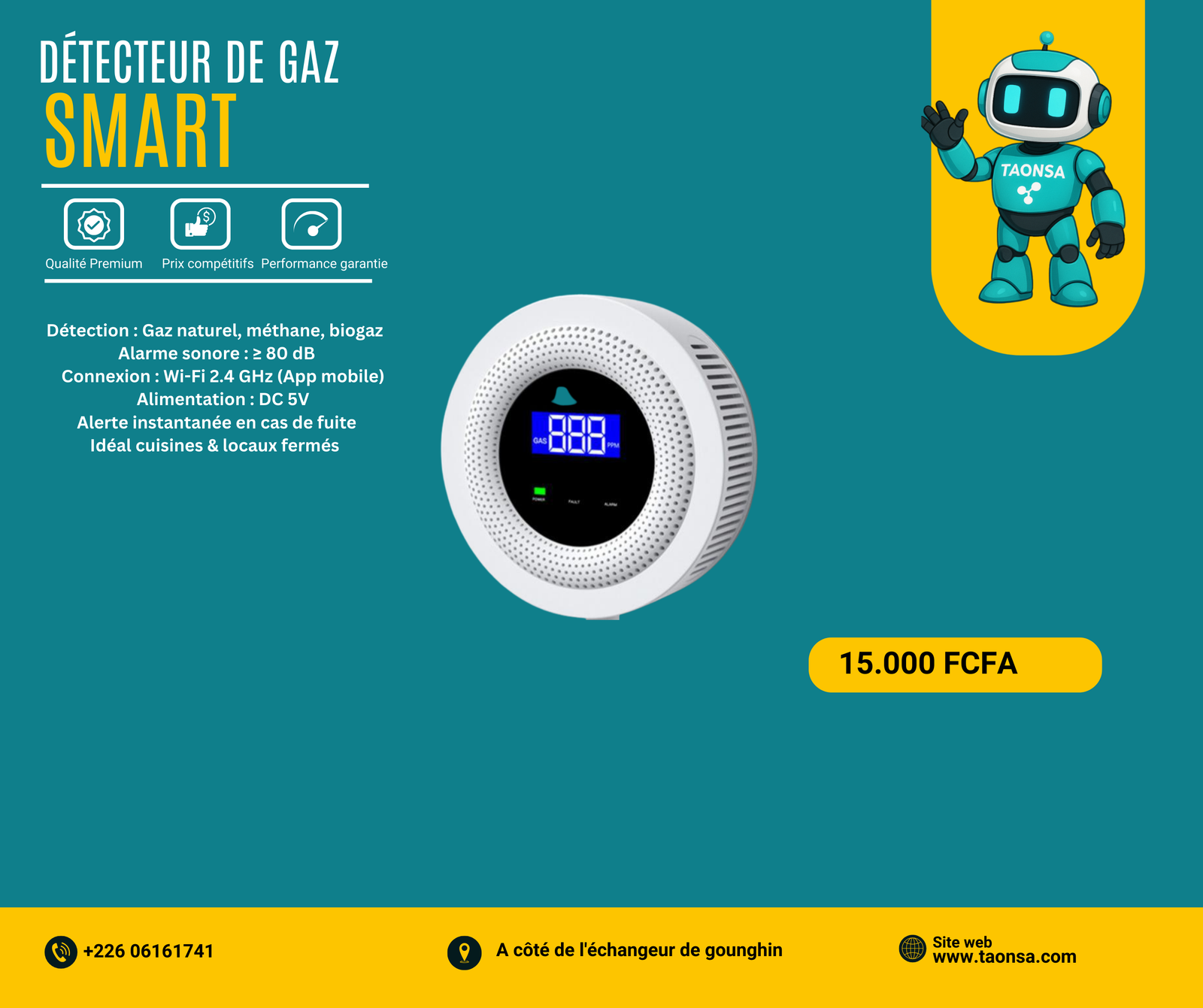 DETECTEUR DE GAZ