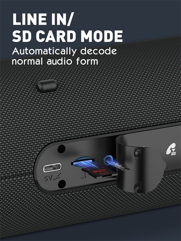 LDNIO BTS13 Mini Enceinte Bluetooth Portable HIFI Bass — photo 3