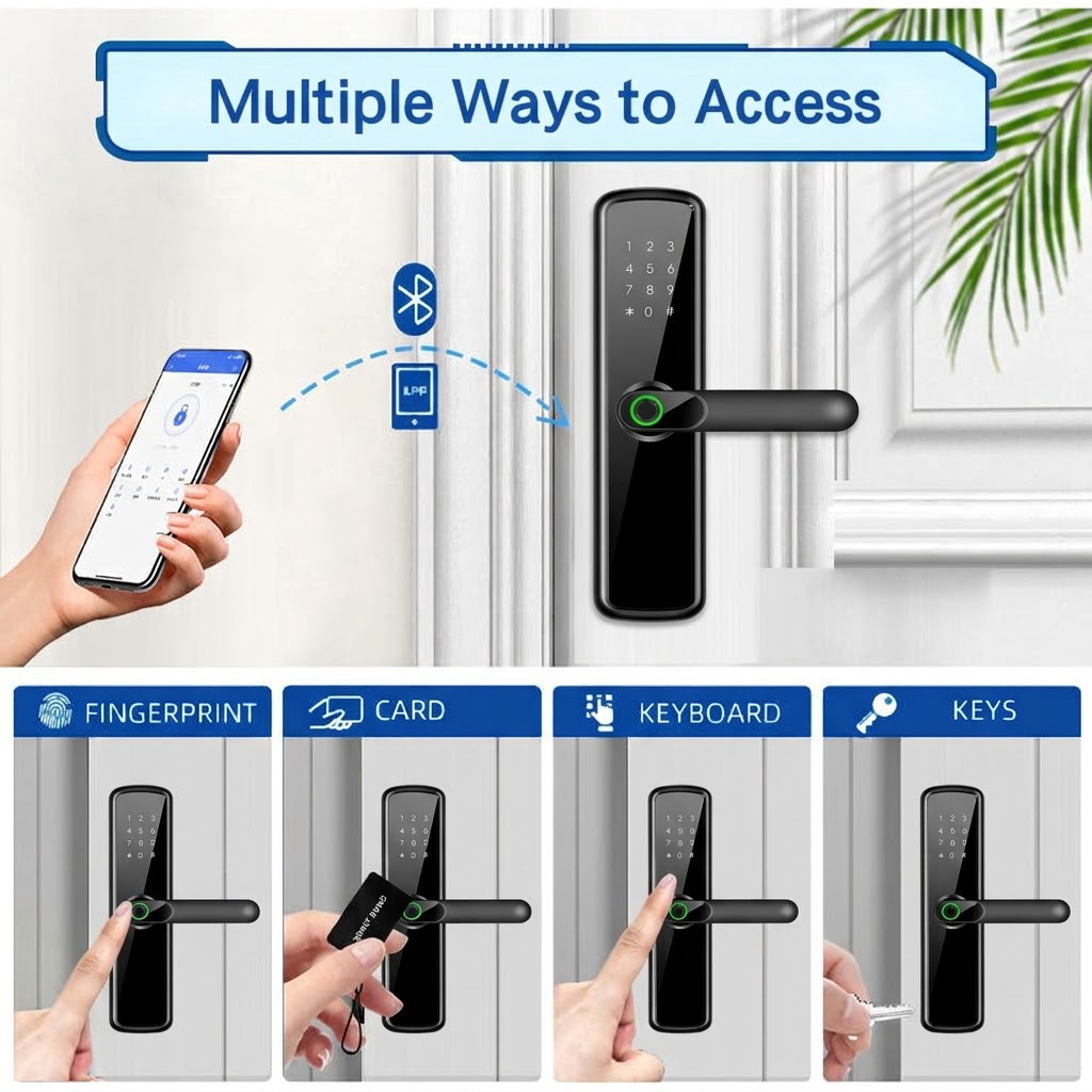 Serrure de porte intelligente Tuya Wi-Fi, photo 6