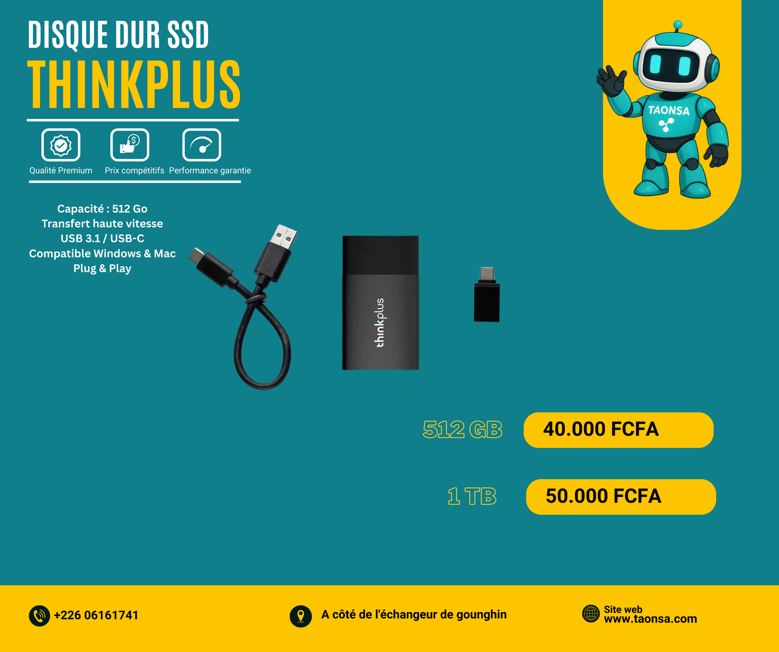 Disque SSD Thinkplus 512